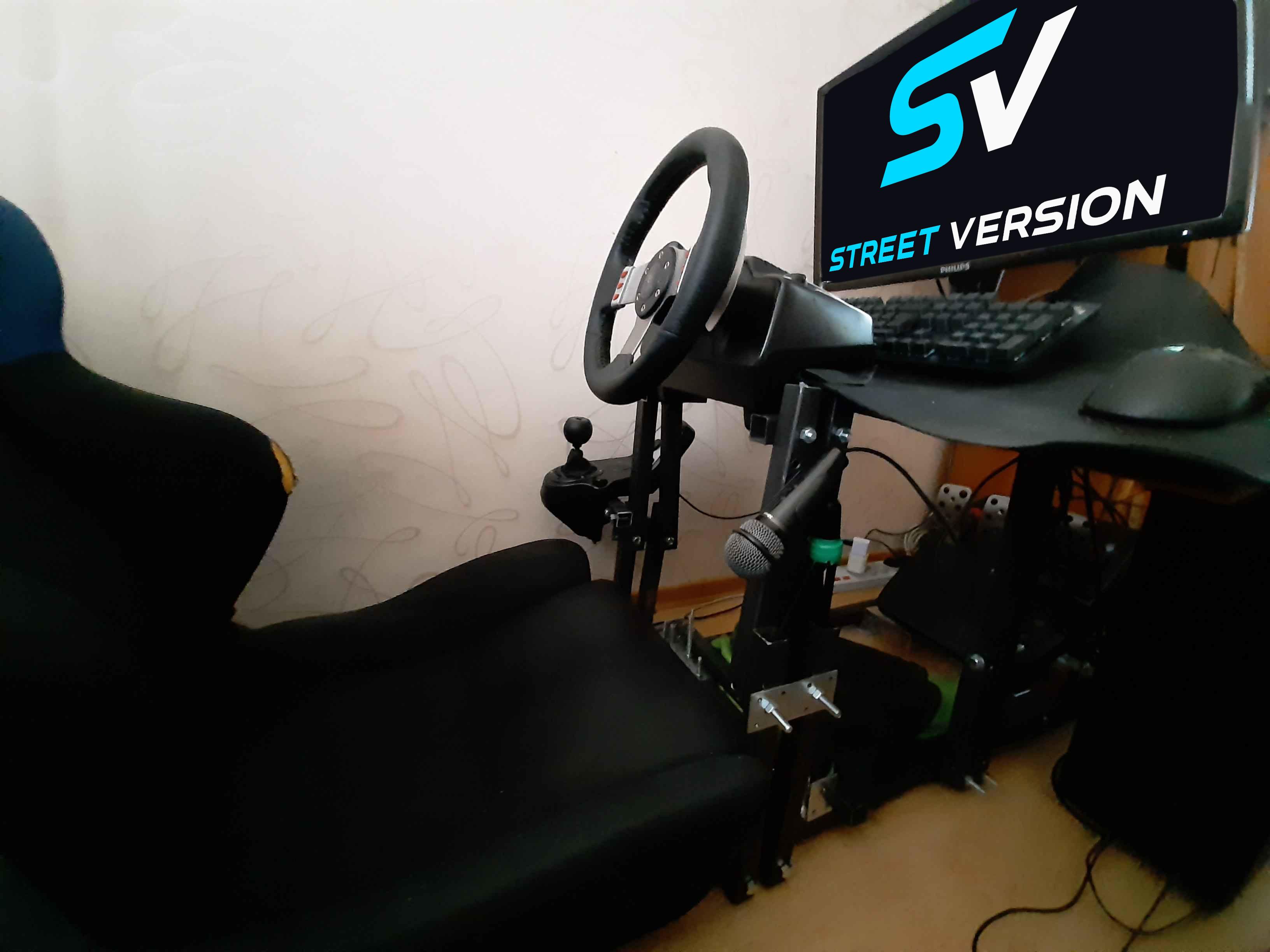 The idea was to make a rig that has the seating position as in a GT car. It has given me a lot of comfortable seat time, where my back wasn't hurting, like it used to be when racing in front of a desk.
My current plans is to change the wheel base, as the G29 is on its final lap of its lifetime, and soon after the G29 pedals, as they have only one lap to go, before the potentiometers will drive me crazy.
After that I will replace the steel upper parts of the rig with the aluminum construction profiles, while also improving the ergonomics of the keyboard and mouse placement for more pleasant gaming experience.

What am I looking after in terms of the next upgrade? Most probably the CSL DD QR2 Ready2Race Bundle, as it will be way quieter and more on point.
