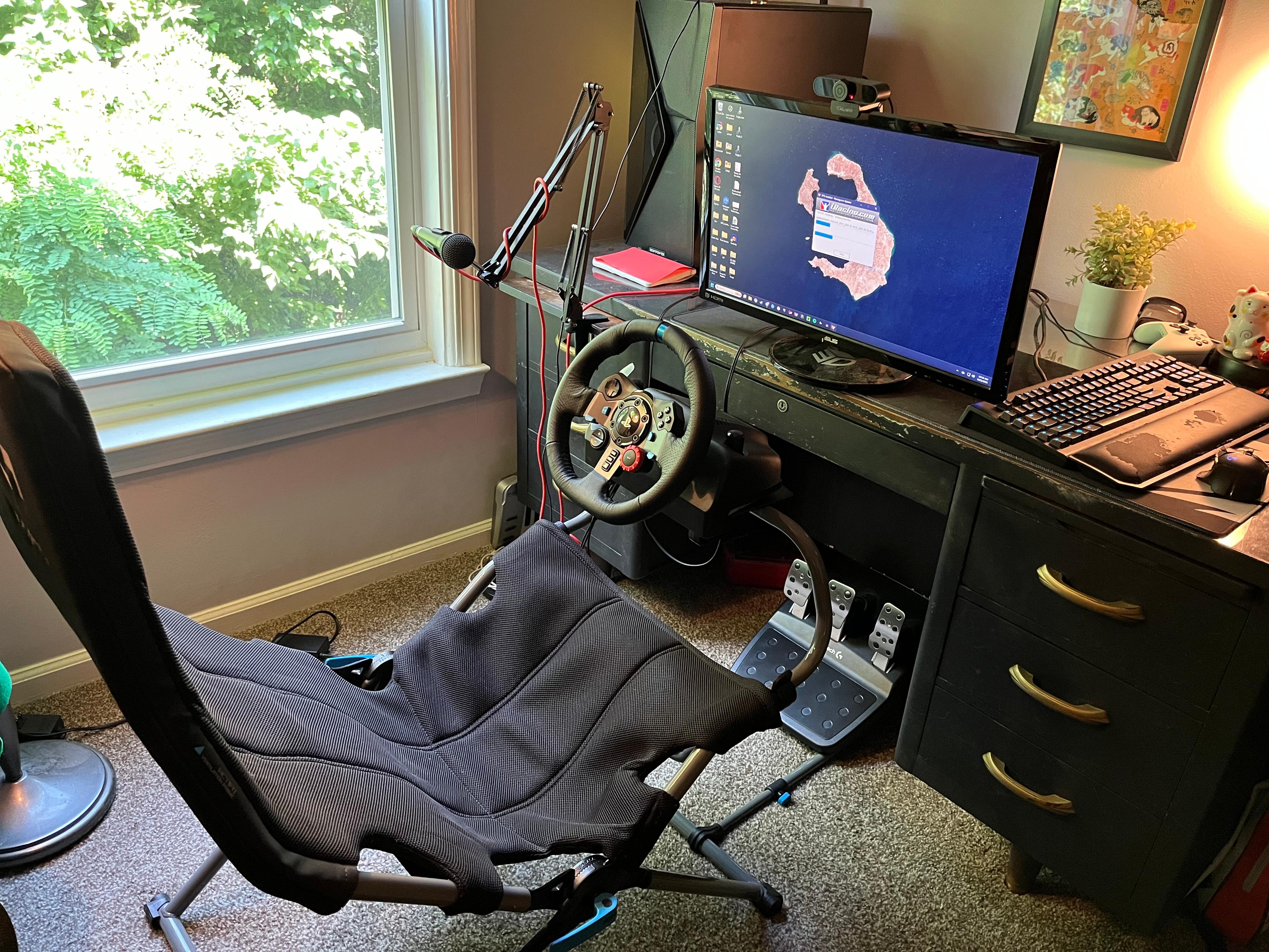 My portable and light weight Logitech rig gave my performance on the track a huge boost.