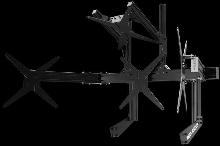 LARGE COCKPIT-MOUNTED QUAD MONITOR STAND - 1200MM / 47.25" WIDE