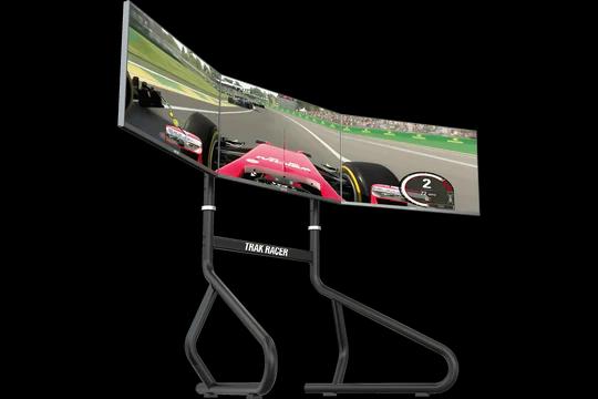 LARGE FREESTANDING TRIPLE MONITOR STAND - 30" TO 45" DISPLAYS