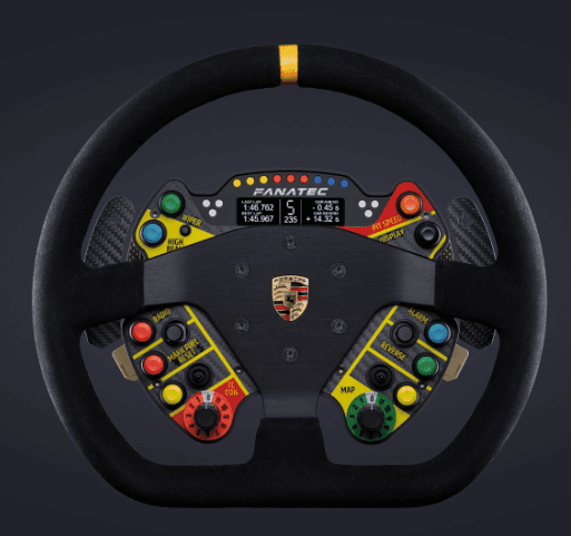 Podium Steering Wheel Porsche 911 GT3 R Suede