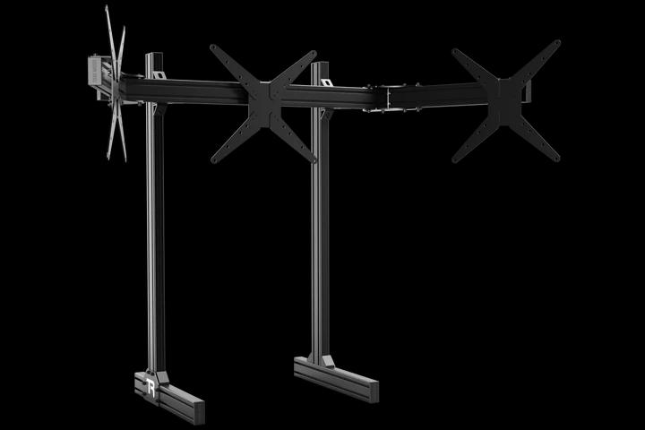 SMALL FREESTANDING TRIPLE MONITOR STAND - 800MM / 31.5" WIDE