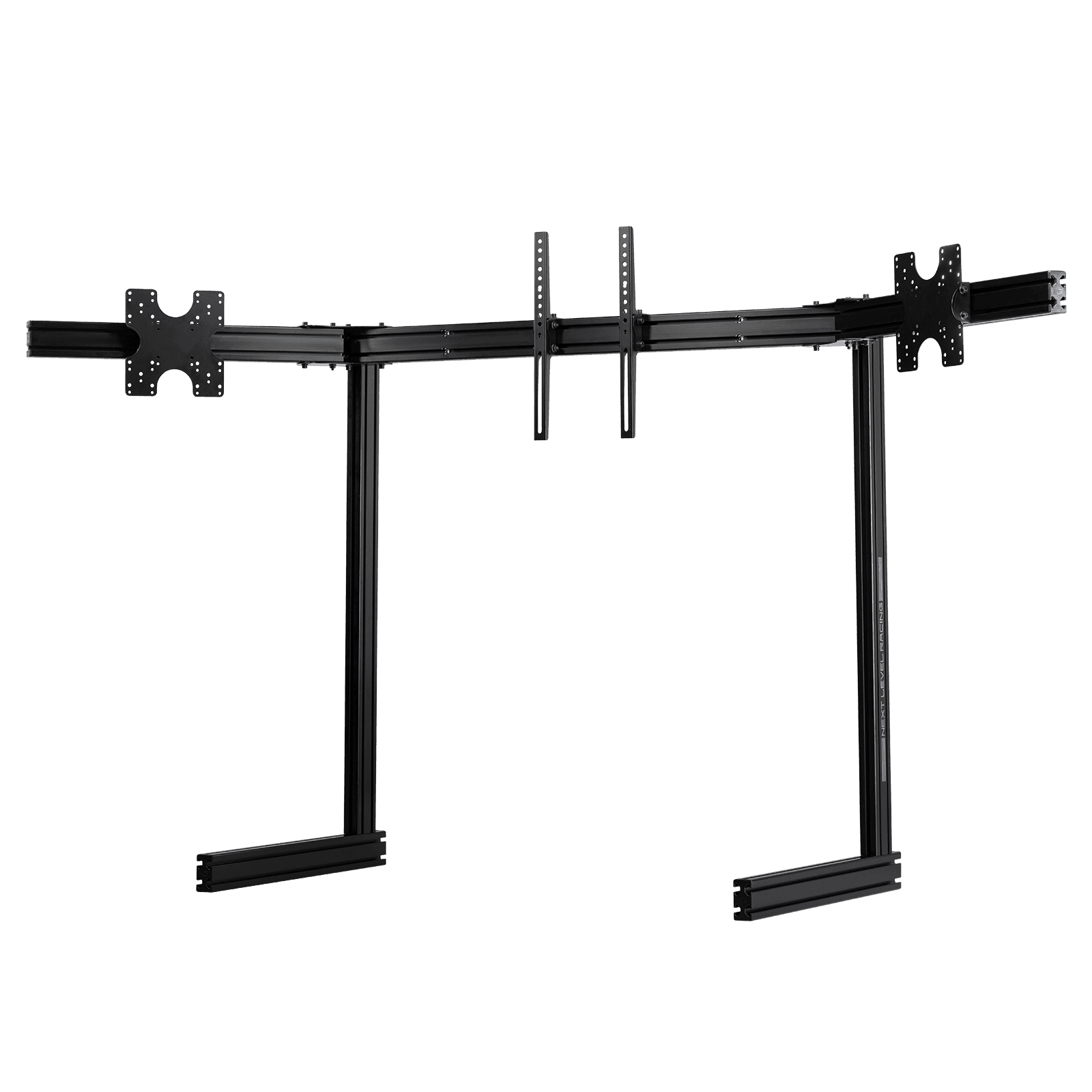 ELITE FREE STANDING TRIPLE MONITOR STAND- BLACK EDITION
